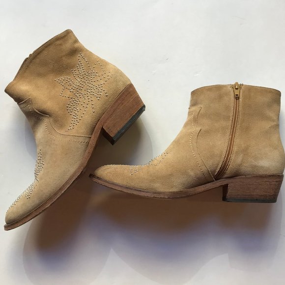 Steven by Steve Madden Suede Western Studded Boots - Picture 3 of 10